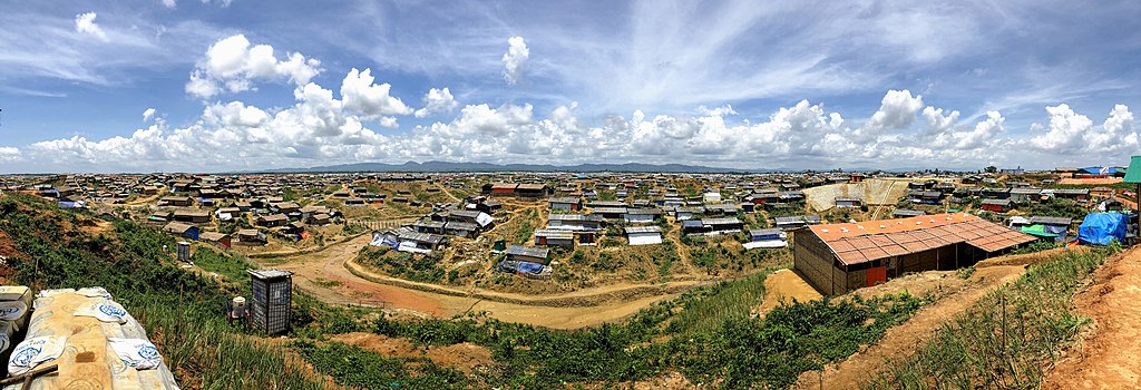 Cox Bazar, begunsko taborišče Rohing v Bangladešu. Vir: Wikimedia Commons