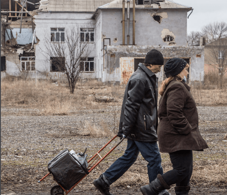 Po ocenah ZN bo pomoč potrebovalo 12 milijonov prebivalcev Ukrajine. Vir: OCHA